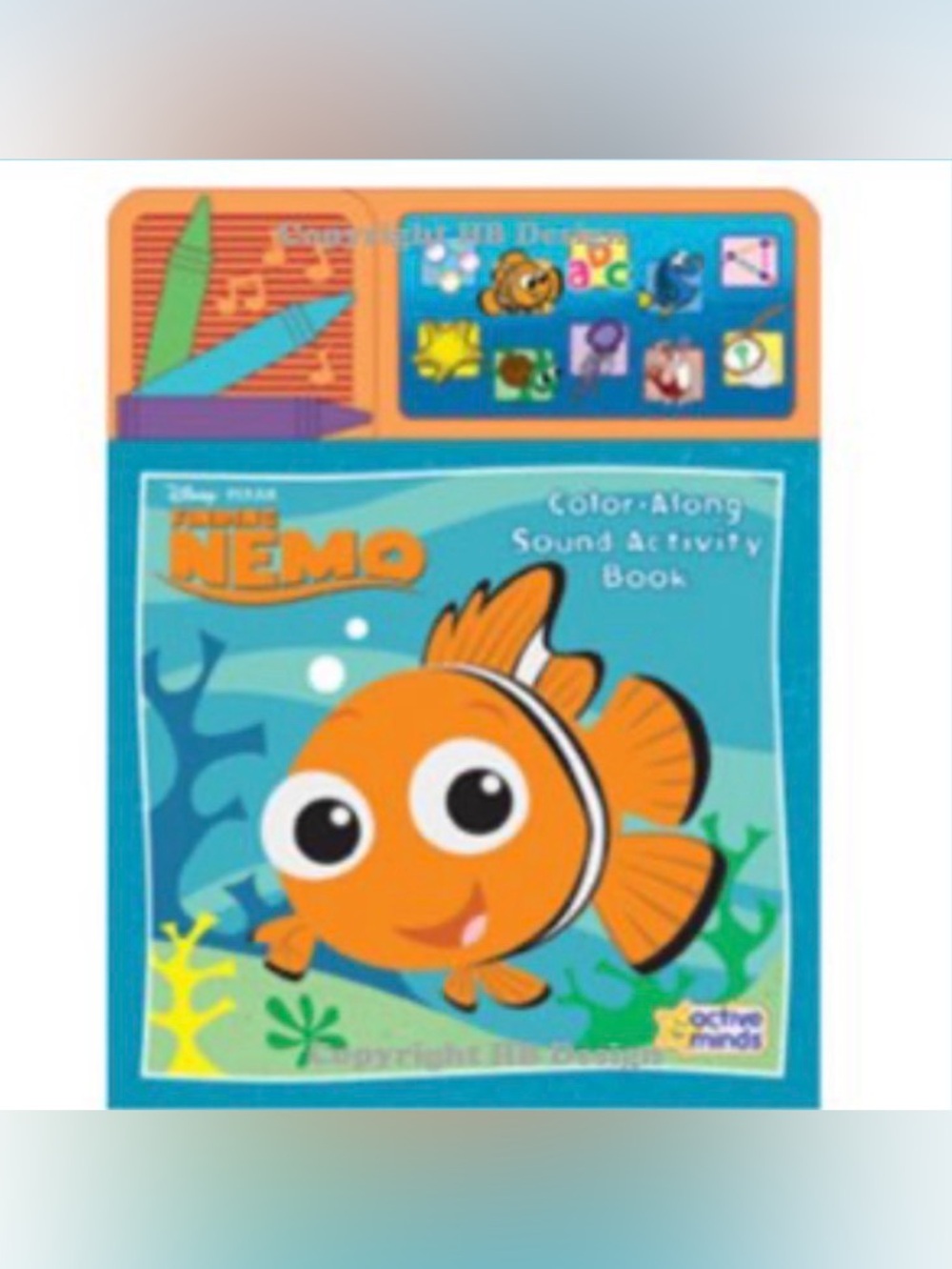 Disney Pixar Finding Nemo Color-Along Sound Activity Book Vintage